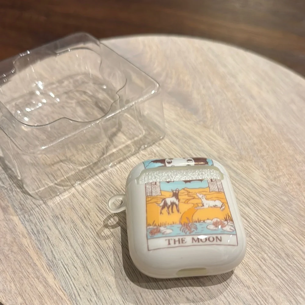 Urban Outfitters NWT Silicone AirPods Case - The Moon Design